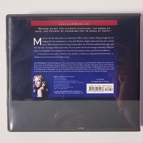 Machines Like Me: A Novel - Audiobook CD By McEwan, Ian Audio Book - Picture 2 of 8